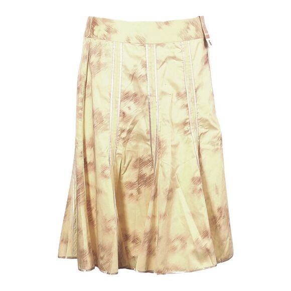 Old Navy Y2K 2006 Light Yellow A-Line Low Waist Midi Skirt Size 6 NWT - Picture 1 of 13